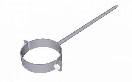 Охват на штыре D100 мм, длина 300 мм, Zn + порошк.покраска, цвет RAL 7004 (сигнально-серый)