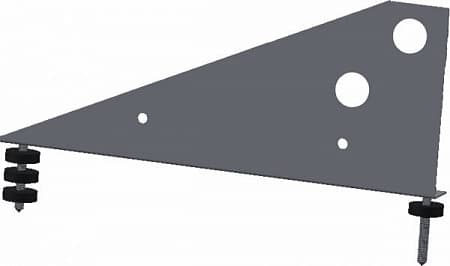 Кронштейн снегозадержателя Optima Grand Line (Гранд Лайн), цвет RAL 9006 (серый)