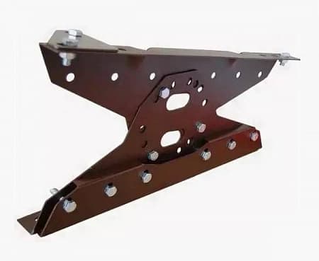 Кронштейн кровельного мостика Гранд Лайн / Grand Line для фальцевой кровли, цвет RAL 8017 (коричневый)