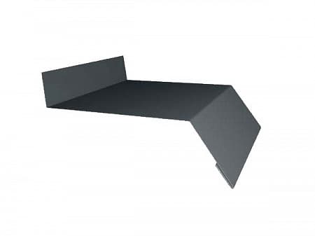 Отлив 100, угол 110°, цвет RAL 7024 (серый)