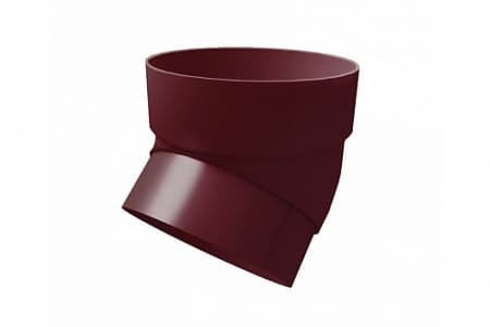 Колено трубы 45º ПВХ Grand Line 87 мм, RAL 3005 красное вино