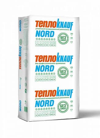 Утеплитель ТеплоKNAUF NORD 032, 30 кг/м3, 100х600х1230 мм, упаковка 0,369 м3 (5 плит)