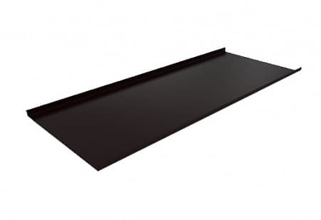 Двойной стоячий фальц Ruukki / Руукки 0.5 мм GreenCoat Pural Matt, цвет RR33 (черный)