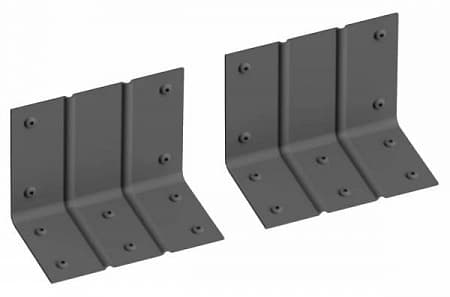 Наружный усилитель для столба GRINDERDECO, 120х120 мм, алюминий, серый базальт