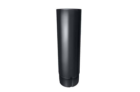 Труба круглая Optima Grand Line, 2.0 м, покрытие PE, RAL 7024 мокрый асфальт