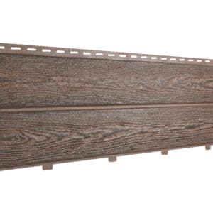 Фасадные (цокольные) панели Ю-Пласт Hokla / Хокла Винтаж (двойной замок), цвет корица, 2000х250 мм