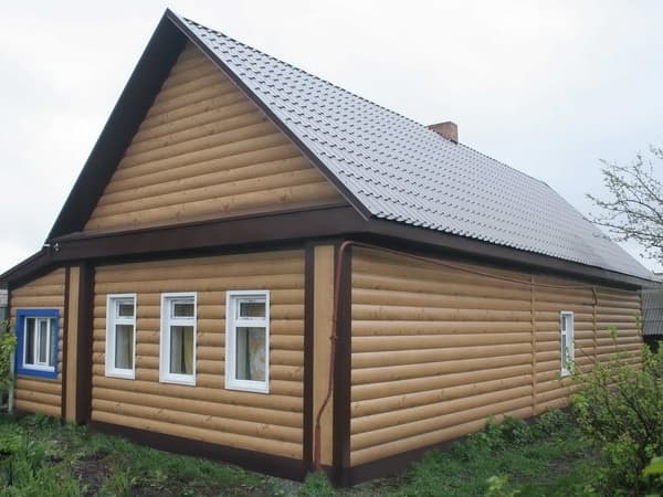 Металлический сайдинг Гранд Лайн / Grand Line профиль Блок-хаус, PE 0.45, цвет Ral 7004 (синально-серый)