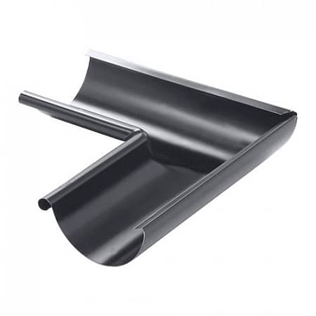 Угол внешний 90°, D125 Icopal / Икопал, цвет Ral 7011 (темно-серый)