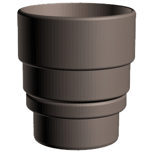 Переходник Docke LUX / Premium цвет шоколад (Ral 8019)