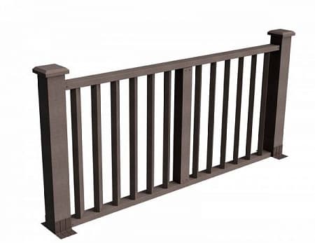 Секция ограждения Бруклин GRINDERDECO, 2120х1075 мм, венге