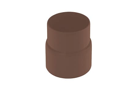 Муфта трубы ПВХ Стандарт Альта Профиль, D74 мм, коричневый