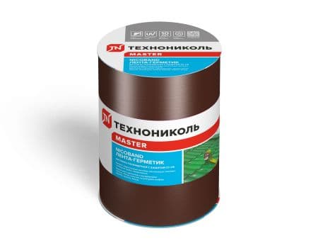 Самоклеющаяся герметизирующая лента NICOBAND (Никобенд) Технониколь, 3000х150 мм, цвет коричневый