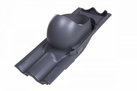 XL-проходной элемент XL-TIILI для цементно-песчаной черепицы Vilpe (Вилпе), серый