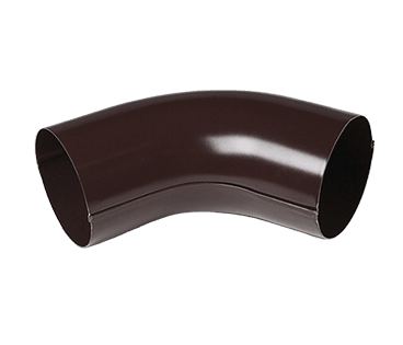 Колено сливное GS D90х60° (отвод) Металл Профиль GrandSystem / Металл Профиль GrandSystem, цвет коричневый (RAL8017)