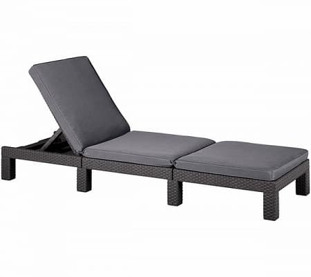 Шезлонг садовый Daytona Allibert (Аллиберт), цвет графит