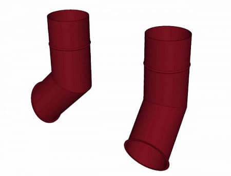 Отлив фальц D120 мм, Zn + порошк.покраска, цвет RAL 3005 (красное вино)