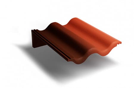 Пультовая черепица Kriastak, кирпично-красный Antik