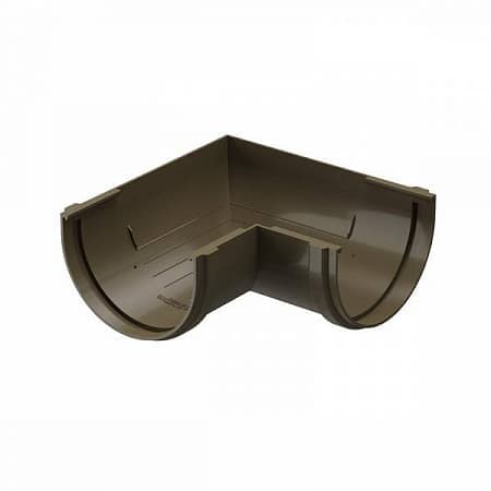 Угловой элемент 90°, D120 мм Деке Премиум / Docke Premium, цвет каштан (Ral 8017)