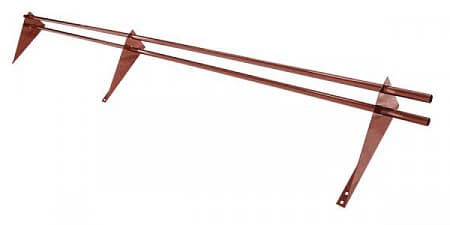 Снегозадержатель Grand Line (Гранд Лайн) Optima, трубчатый универсальный для металлочерепицы и мягкой кровли 3.0 м, цвет RAL 8004 (терракота)