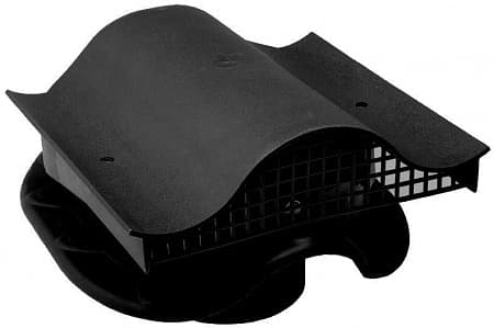 Кровельный аэратор Muotokate-KTV Vilpe (Вилпе) для металлической кровли без адаптера, черный