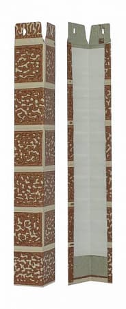 Наружный угол Zodiac / Зодиак, Мелкозернистый кирпич, 50х50х408 мм, цвет AK8-001