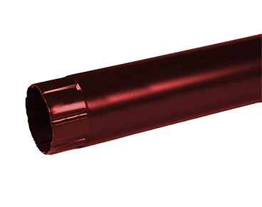 Труба водосточная 1000 мм D100 Металл Профиль Foramina (Престиж), цвет вишневый (Р363)