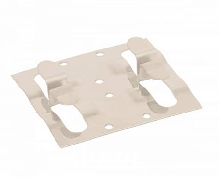 Кляймер рядный для монтажа наличника GRINDERDECO, 750х680х13 мм, цвет белый, упаковка 8 шт.