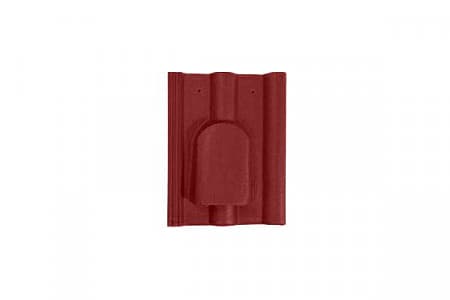 Вентиляционная черепица Braas (Браас), серия Франкфуртская, цвет вишня, 420х300 мм