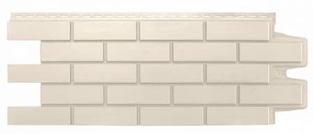 Фасадная панель Grand Line Classic, Клинкерный кирпич 1105х417 мм, молочный