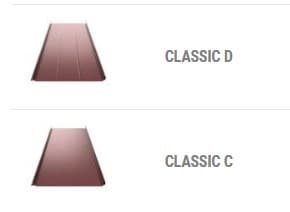 Фальцевая картина Ruukki / Руукки Classic C,D 0.5 мм GreenCoat Crown BT, цвет RR2H3 (антрацитово-серый)