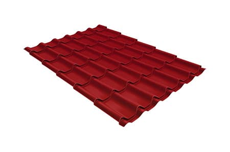 Волновой профиль Grand Line Modern, 0,45 PE, Zn 100, RAL 3003 рубиново-красный