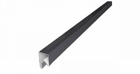 Планка П-образная заборная 20 Grand Line (Гранд Лайн), Satin 0.5, цвет RAL 7004 (серый)