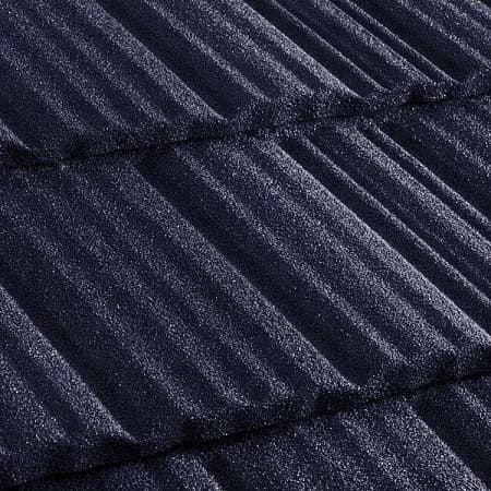 Композитная черепица Метротайл (Metrotile) серия MetroShake II, цвет темно-синий, 1330х410 мм