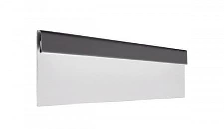 Финишная планка AQUASYSTEM (АКВАСИСТЕМ), сталь 0.45, PE Zn 275, 2000 мм, цвет RR 23 (маренго)