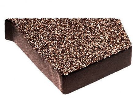 Заглушка Метротайл (Metrotile) для торцевой планки, левая, цвет цедар-браун, 118х100 мм