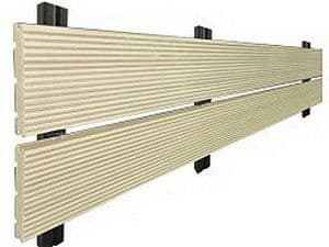 Планкен из ДПК, 80х12х3000 мм, цвет белый дуб