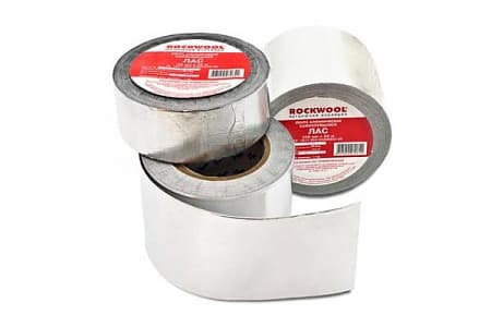 Алюминиевая клейкая лента (100х40мм) Rockwool / Роквул для проклейки швов (стыков) между плитами