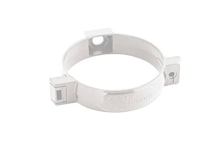 Хомут трубы ПВХ Стандарт Альта Профиль, D74 мм, белый