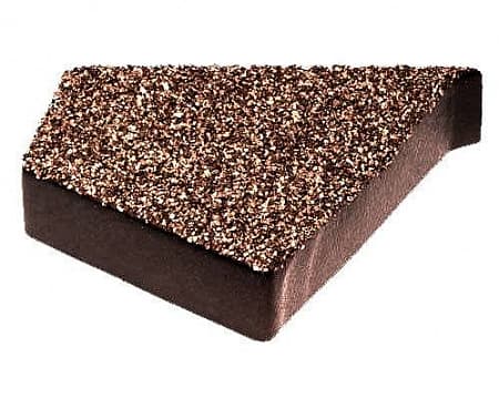 Заглушка Метротайл (Metrotile) для торцевой планки, правая, цвет цедар-браун, 118х100 мм