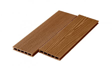 Террасная доска UnoDeck Ultra (пустотелая, шовная), 3000x150x24 мм, орех