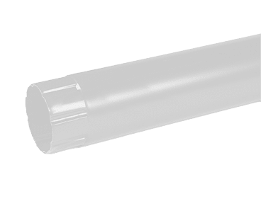 Труба водосточная GS D90х3000мм Металл Профиль GrandSystem / Металл Профиль GrandSystem, цвет белый (RAL9010)
