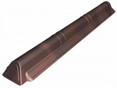 Торцевой конек Ондувилла, цвет коричневый 3D