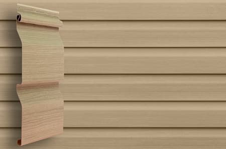 Сайдинг виниловый Grand Line Тундра, корабельный брус D4 Slim, 3х0.203 м, граб