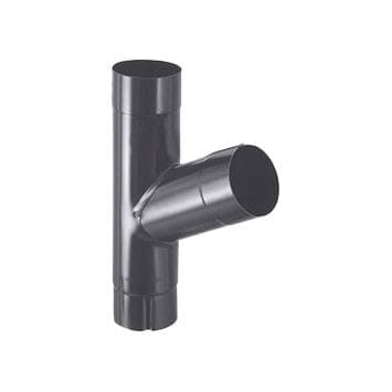 Тройник трубы D100 Icopal / Икопал, цвет Ral 7011 (темно-серый)