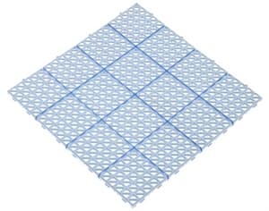 Универсальная решетка Альта-Профиль, 333х333х10 мм, цвет голубой