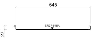 Двойной стоячий фальц Ruukki / Руукки 0.5 мм GreenCoat Pural Matt, цвет RR32 (темно-коричневый)