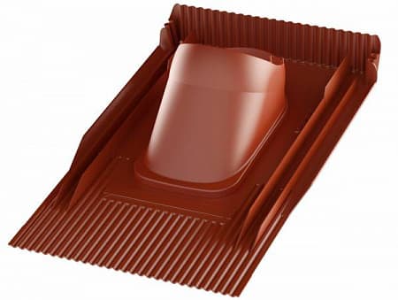 Проходной элемент UNITILE 2К Comfort Vilpe (Вилпе) для цементно-песчаной и керамической черепицы, красный