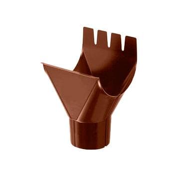 Воронка желоба D150 Icopal / Икопал, цвет Ral 8028 (коричневый)