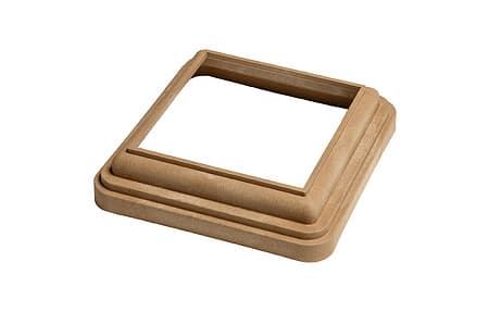 Нижний кант CM Railing, 160x160 мм, TEAK (тик)