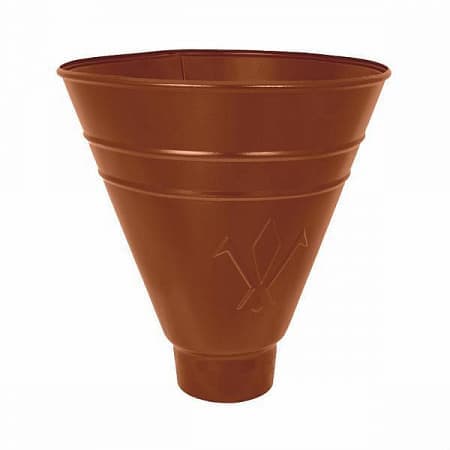 Воронка водосборная круглая D100 Aquasystem Pural, RAL 8017 коричневый